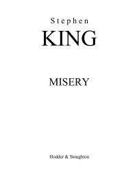 King Stephen — Misery