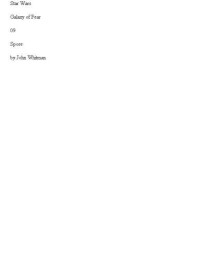 Whitman John — Spore