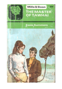 Essie Summers — The Master of Tawhai