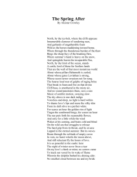 Crowley Aleister — The Spring