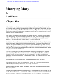 Foster Lori — Marrying Mary