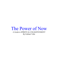 Tolle Eckhart — The Power of Now
