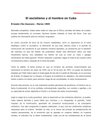 Che Guevara, Ernesto — El socialismo y el hombre en Cuba