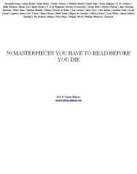 Dumas Alexandre — 50 Masterpieces you have to read before you die