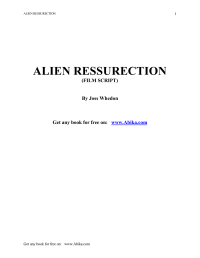 Whedon Joss — Alien Ressurection