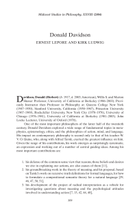 Lepore Ernest — Donald Davidson
