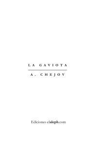 Chejov Anton — La gaviota
