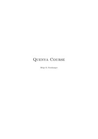 Fauskanger, Helge K — Quenya Course