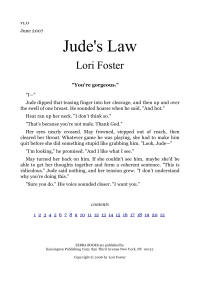 Foster Lori — Jude's Law