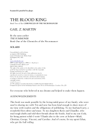 Martin, Gail Z — The Blood King