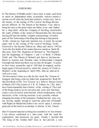Tolkien, J R R — The Treason of Isengard