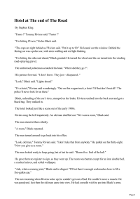 King Stephen — Hotel at The end of The Road
