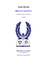 Besant Annie — Bhagavad Gita