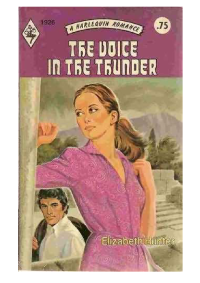 Elizabeth Hunter — The Voice in the Thunder