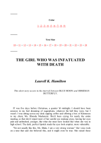 Hamilton, Laurell K — The Girl Who Was Infatuated With Death