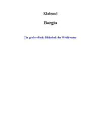 Klabund — Borgia