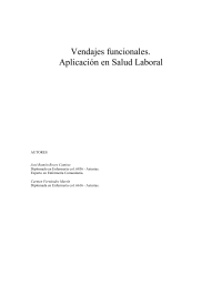  — Vendajes Funcionales