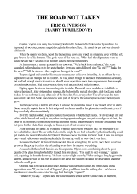 Turtledove Harry — The Road Not Taken
