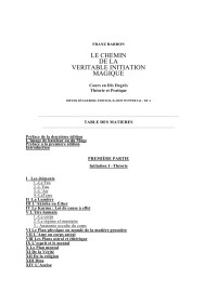 Bardon F — Le Chemin de la Veritable Initiation Magique