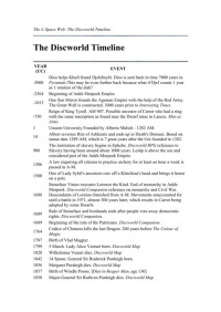 Pratchett Terry — The Discworld Timeline