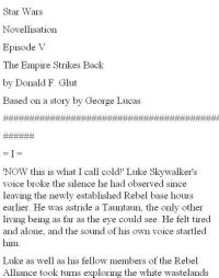 . — the empire strikes back