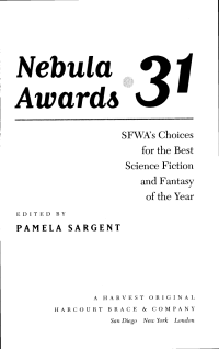 Sargent, Pamela (editor) — Nebula Awards 31
