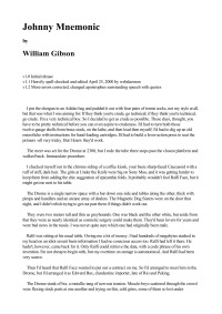 Gibson William — Johnny Mnemonic