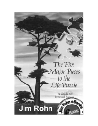 Jim Rohn — Five Major Pieces to the Life Puzzle, Guide to Personal Sucess