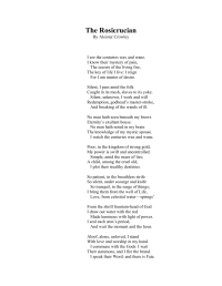 Crowley Aleister — The Rosicrucian