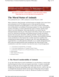 Gruen Lori — The Moral Status of Animals
