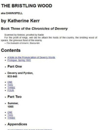 Kerr Katharine — The Bristling Wood