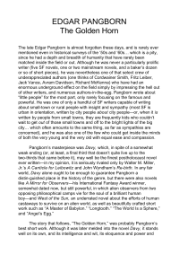 Pangborn Edgar — The Golden Horn