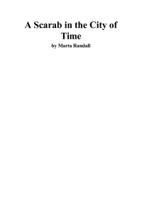 Randall Marta — A Scarab in the City of Time