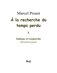 Proust Marcel — Sodome et Gomorrhe - Deuxième partie