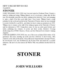Williams, John Edward — Stoner - (a novel)