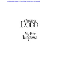 Dodd Christina — My Fair Temptress
