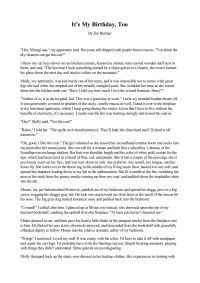 Jim Butcher — It's My Birthday Too (The Dresden Files, #09.1)