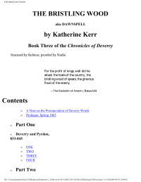 Kerr Katherine — Dawnspell