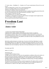 Axler James — Freedom Lost