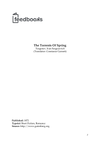 Turgenev Ivan — The Torrents of Spring