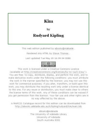 Kipling Rudyard — Kim