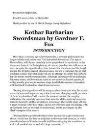 Fox, Gardner F — Kothar Barbarian Swordsman