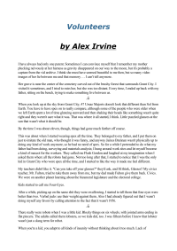 Irvine, Alexander C — Volunteers