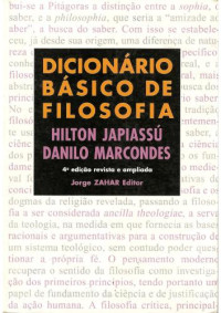 JAPIASSú Hilton; Danilo MARCONDES — Dicionário Básico de filosofia