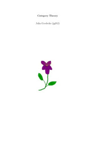 Julia Goedecke — Category Theory [Lecture notes]