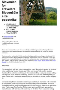 Hladnik Miran — Slovenian for Travellers / Slovenščin a za popotnike