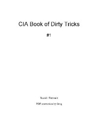 Recoil / Eutronix — CIA Book of Dirty Tricks