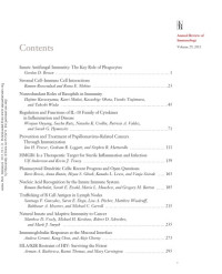 Annual Reviews — Annual Review of Immunology Volume 29 2011