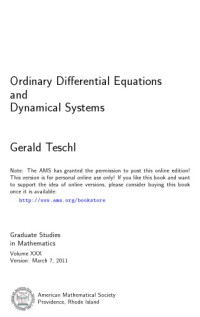 Teschl G. — Ordinary differential equations and dynamical systems