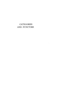 Bodo Pareigis — Categories and functors